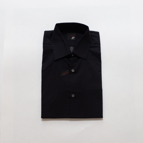 Black Stretch Button Up - Picture 1 of 4
